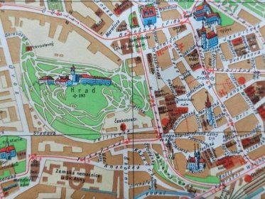 Komůrkův plán Brna - MAPA 1946 - Staré mapy a veduty