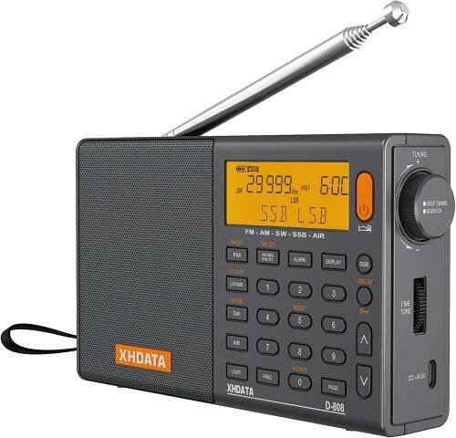 Přenosné digitální rádio World Receiver XHDATA D-808 https://test-vergleiche.com/products/xhdata-world receiver/