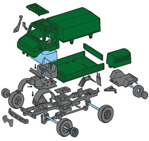 Seva Monti System MS 30 Bundeswehr Mercedes Unimog U 1 300L