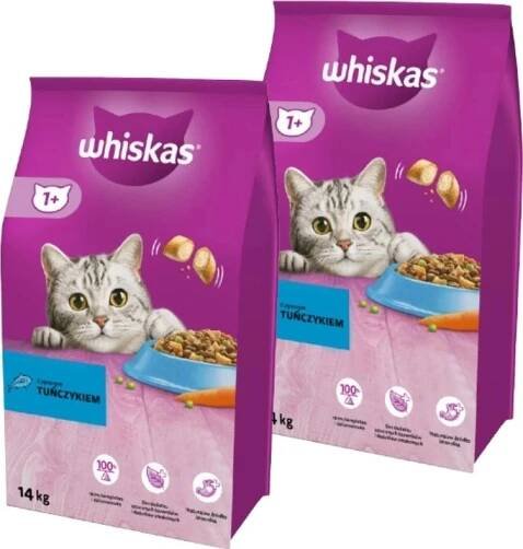 Whiskas Adult tuňák 2x14 kg SLEVA 3%
