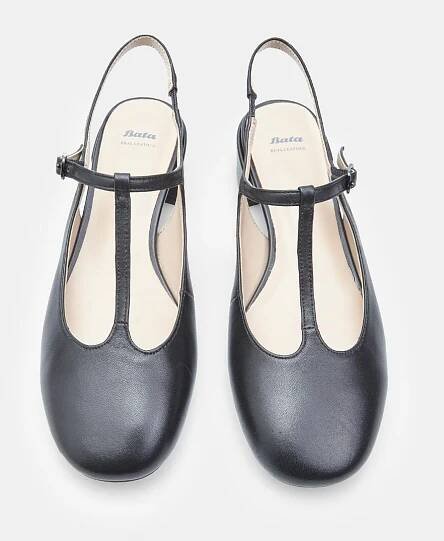 Dámské kožené slingback Baťa City Heels