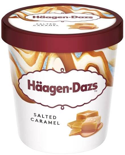 Häagen-Dazs Karamelová zmrzlina smetanová s polevou ze slaného máslového karamelu 460ml