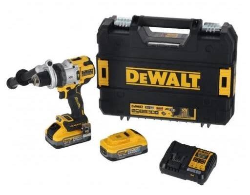 DEWALT DCD1007H2T 18V Aku příklepová vrtačka 2x5Ah POWERSTACK a nabíječky v kufru