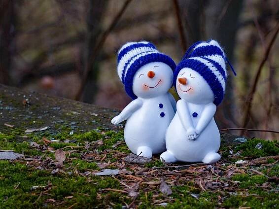 Sněhulák, Snow Žena, Pár, Milovat