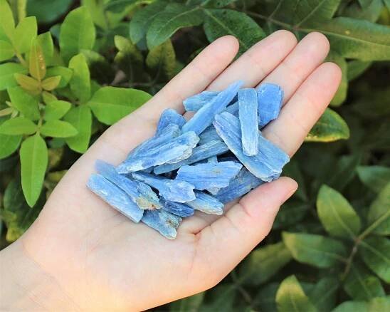 Natural Blue Kyanite Blades Wholesale Bulk Lots: Choose Ounces or lb Bulk Wholesale Lots (Premium Quality 'A' Grade)