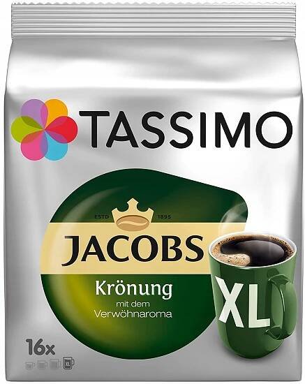 káva TASSIMO Jacobs Kronung XL 16 kusů