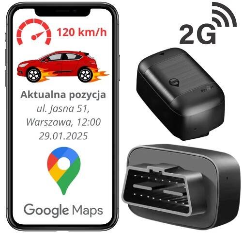 GPS LOKÁTOR GSM ZÁSUVKA OBD PRO VOZIDLA AUTA BEZ PŘEDPLATNÉHO