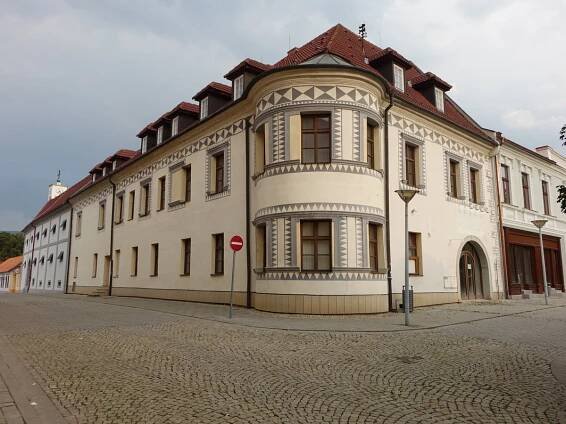 Nove Mesto nad Vahom / Neustadt an der Waag, historische Häuser am ...