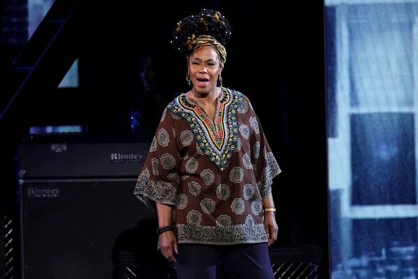 Kecia Lewis performs at the 77th annual Tony Awards.