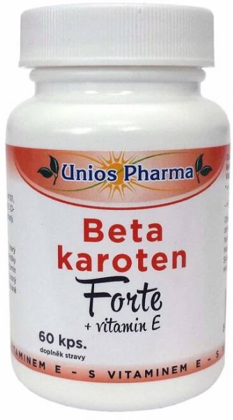 UNIOS Pharma Beta karoten Forte + vitamin E 60 cps. od 88 Kč