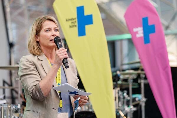 Valerie Niehaus beim Evangelischen Kirchentag Nürnberg - Kindernothilfe