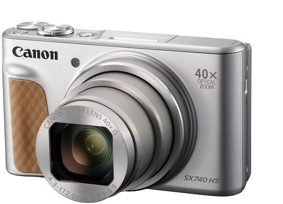 Canon PowerShot SX740 HS, 20.3Mpix, 40x zoom, WiFi, 4K video - stříbrný - Travel kit