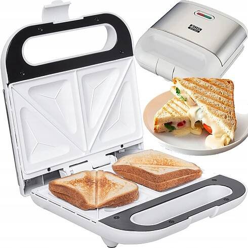 TOUSTOVAČ NA SENDVIČE VAFLÍ KERAMICKÝ OCEL 800 W SM451 NOVEEN Model SM451