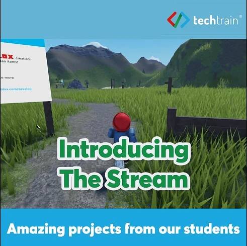 giao diện game The Stream do học sinh tự lập trình thiết kế