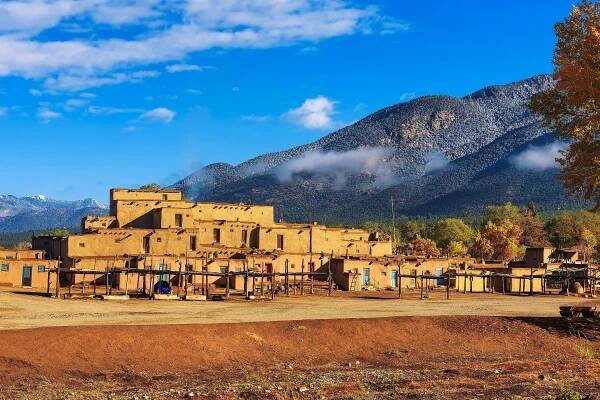 Adobe Architecture and a Centuries Old Pueblo in the 