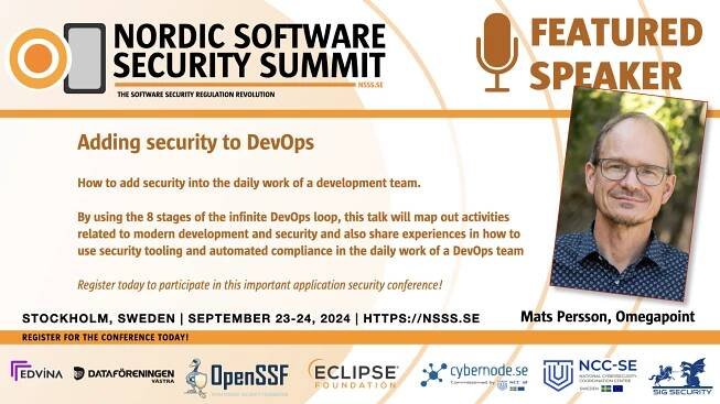 Mats Persson, Omegapoint – Nordic Software Security Summit