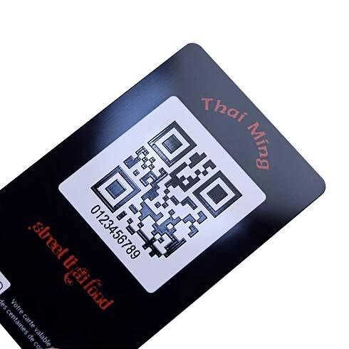 personalize QR code card