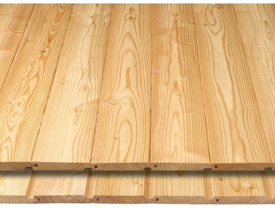 Profilholz Kombiprofil Douglasie Nut und Feder 19 mm x 116 mm x 2.000 mm