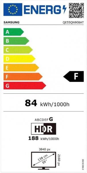 55" Samsung QE55QN90B