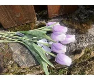 Umělé tulipány světle fialové 6 ks