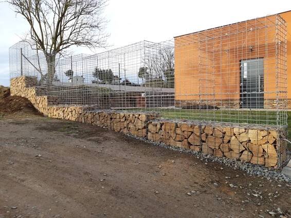 Skládaný gabion v Plzni – Gabiony na klíč