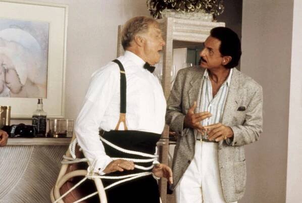 POLICE ACADEMY 5: ASSIGNMENT: MIAMI BEACH, George Gaynes (left), 1988. ©Warner Bros