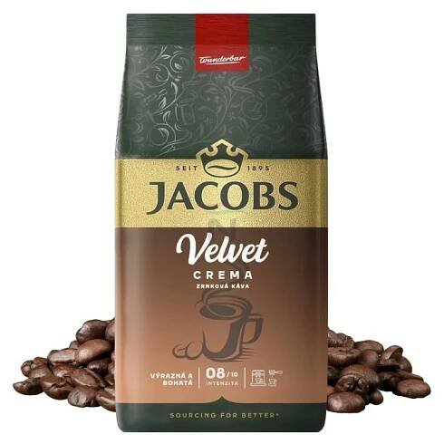 Jacobs Velvet Crema Zrnková káva 500g