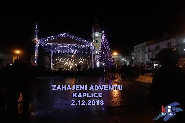 ZAHÁJENÍ ADVENTU 2018 | Informační servis města Kaplice