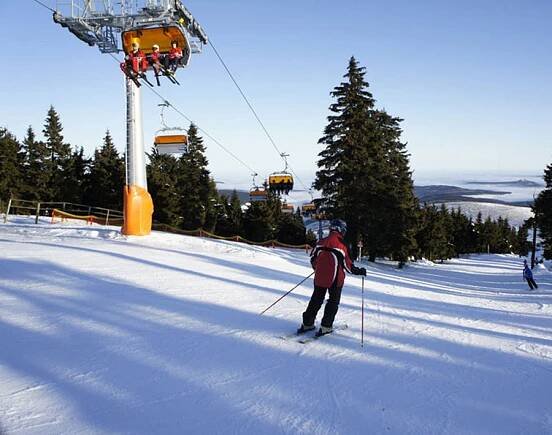 Skiareál Klínovec, lyžování Loučná pod Klínovcem - Hotel-Pension.cz