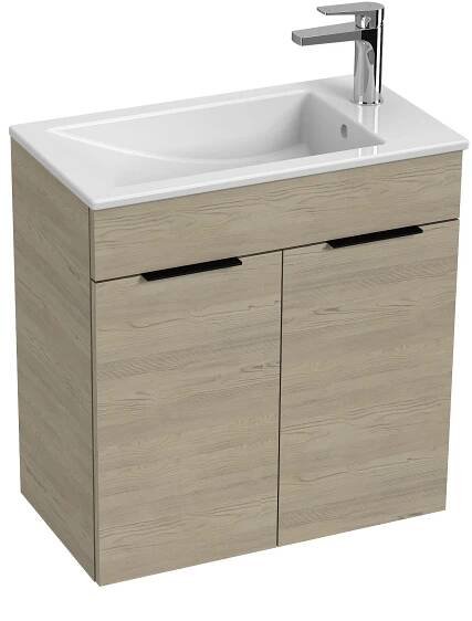 JIKA Cube Skříňka, vč. umyvadla 600x340 mm, 2 dveře Bílá | Nábytek |DOMEO koupelny a kuchyně 