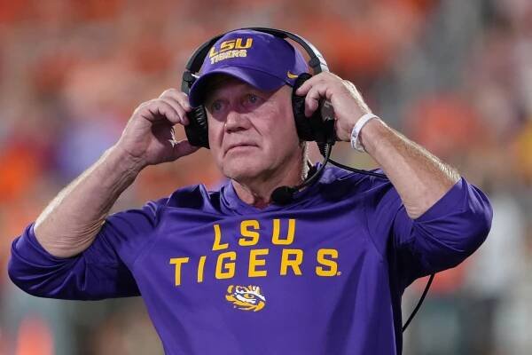 Brian Kelly, head coach of LSU.
