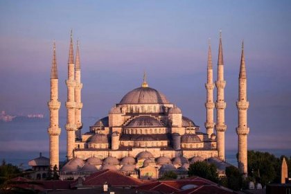 Sultan Ahmed Mosque, or Blue Mosque, in Istanbul, Turkey