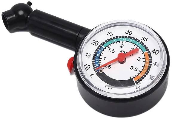 APT ANALOGOVÝ MĚŘIČ TLAKU V PNEUMATIKÁCH 0-50 PSI