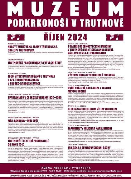 PROGRAM V ŘÍJNU 2024 | Muzeum Podkrkonoší v Trutnově