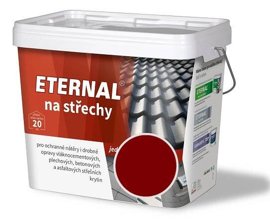 ETERNAL na střechy Střešní a izolační nátěr červenohnědý; matný; 10 kg