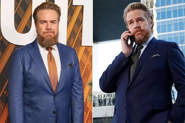 Josh McDermitt attends the Los Angeles premiere of "Suits LA" at One Universal on February 20, 2025 in Universal City, California, SUITS LA -- "Seven Days a Week and Twice on Sunday" Episode 101 -- Pictured: Josh McDermitt as Stuart Lane 