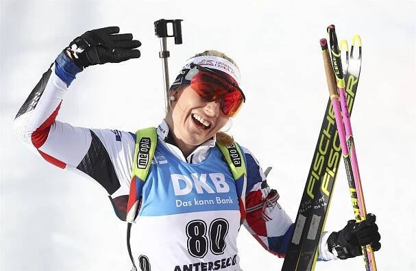 Biatlonová fantazie. Charvátová ve sprintu šokovala třetím místem a navázala na bronz smíšené štafety