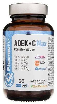 Pharmovit ADEK + Vitamin C Max Complex Active - 60 kapslí