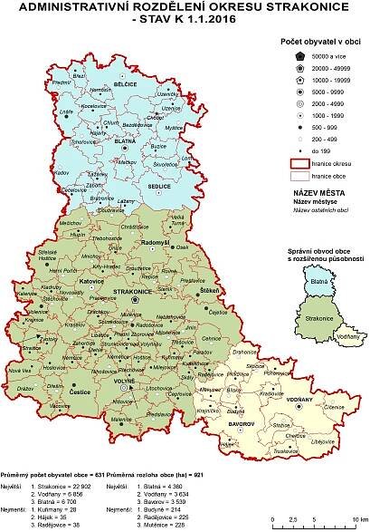 Administrativní mapy okresů | Jihočeský kraj