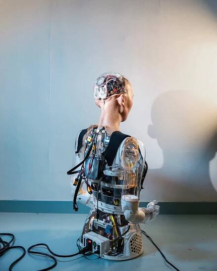 Sophia Hanson, a humanoid robot.