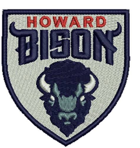 Howard Bison Embroidered Patch