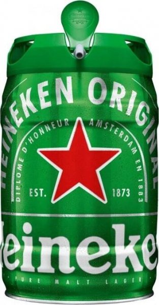 Heineken Světlý ležák Soudek 5% 5 l (sklo)