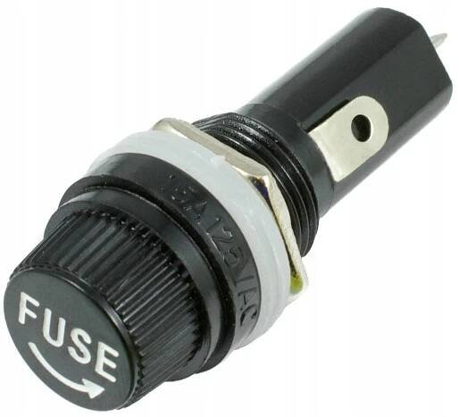 Pojistková zásuvka 6x30 mm pro pouzdro 30 mm 10A