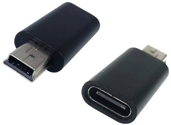 Redukce - adaptér USB-C na mini USB černá