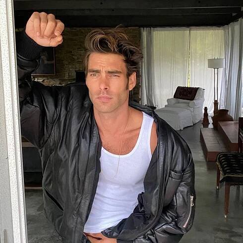 How a Male Supermodel Masters Work-From-Home Chic