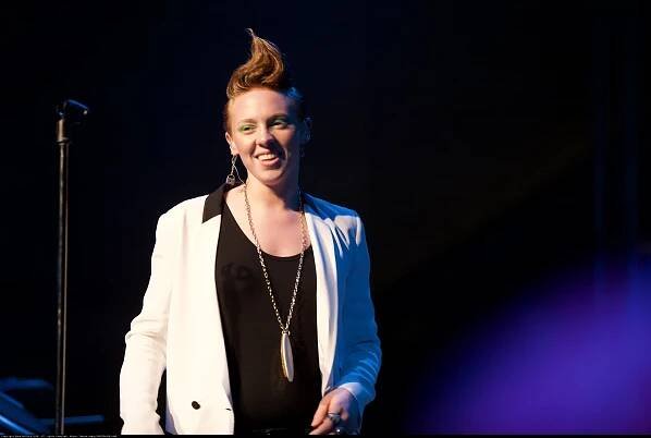 Mohawk Lady on Stage