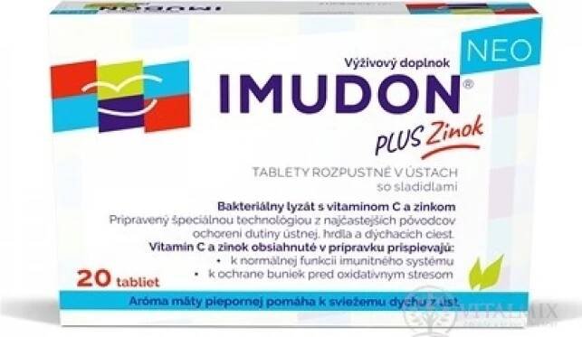 Bioveta Imudon Neo +Zinek 20 tablet