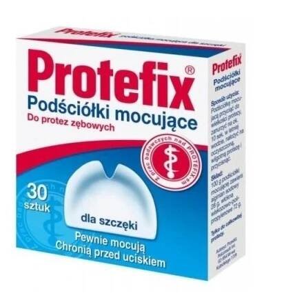 Protefix, upevňovací podložky pro čelisti, 30 kusů
