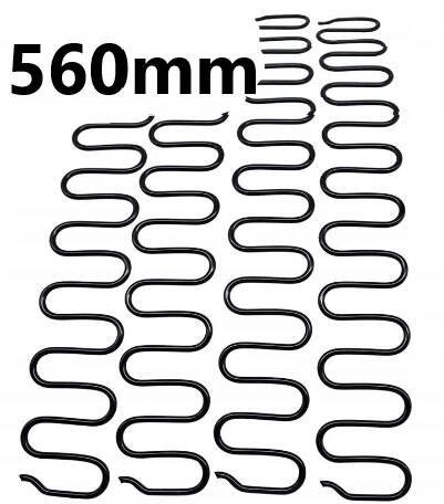 Vlnitá pružina ZIG-ZAG A 560 mm 1 Ks gaučová postel křeslo 560 mm