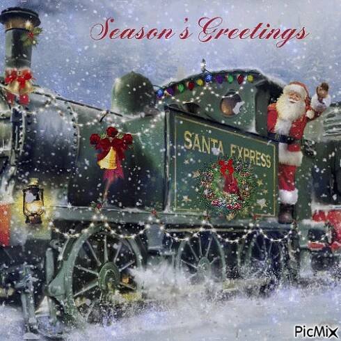 Santa Express | Merry Christmas GIF
